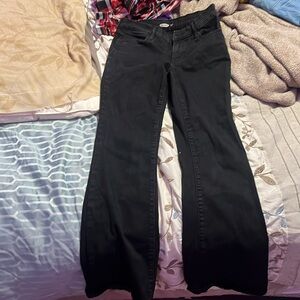 Black flare jeans